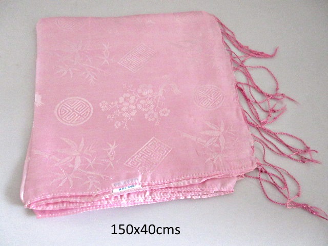 Foulard en soie - rose clair